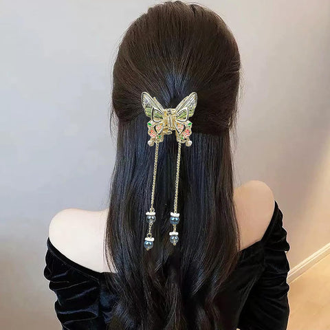 Small Hair Clips,Small Butterfly Hair Clips,Metal Hair Claw Clips for Women & Cute Hair Clips Fashion Girls Hair Accessories,Lovely Barrettes Set Non-slip for Girls Kids 2PCS