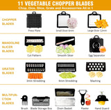 Vegetable Chopper, Pro Onion Chopper 16 in 1 Multifunctional Veggie Chopper with Container, Food Chopper, Salad Chopper, Slicer Dicer , Kitchen Vegetable Dicer