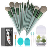 Makeup Brushes 22 Pcs Makeup Kit,Foundation Brush Eyeshadow Brush Make up Brushes Set (Green, 22 Piece Set Large)