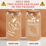 Gifts for Wife from Husband - Wife Gifts - Wedding Anniversary for Her, Birthday Gifts for Wife, Mothers Day Gifts for Wife, Her - I Love You Gifts for Her, Romantic Gifts for Her - 16 Oz Can Glass