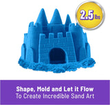 Kinetic Sand, 2.5lbs Blue Play Sand, Moldable Sensory Toys for Kids, Resealable Bag, Ages 3+