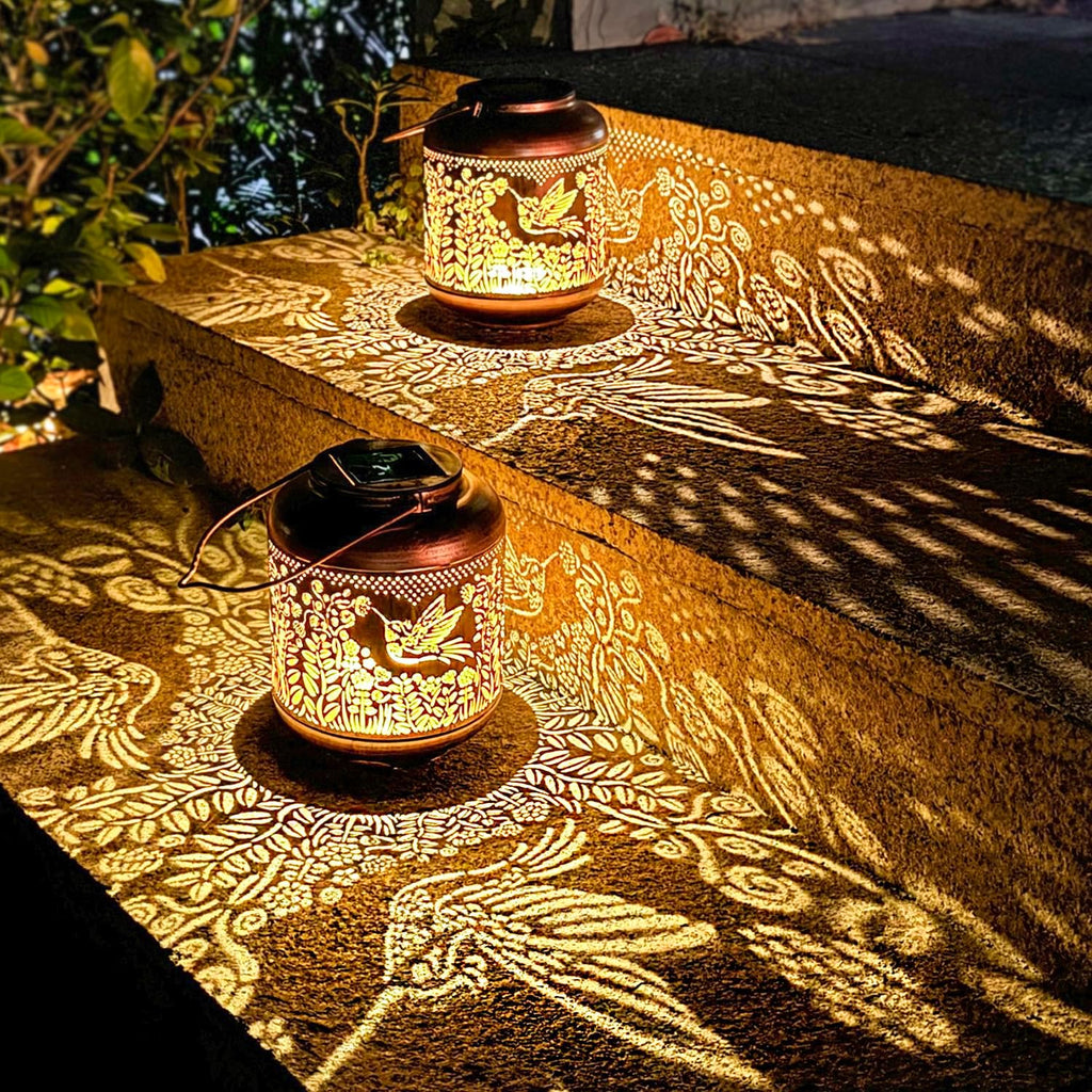 Hummingbird Solar Lanterns Outdoor Waterproof