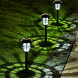 8 Pack Solar Lights for Outside, Solar Outdoor Path Lights, Garden Lights Waterproof, Solar Powered Landscape Lighting for Yard, Garden, Pathway, Patio, Porch, Walkway, Driveway, Cold White