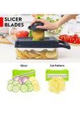 Vegetable Chopper, Pro Onion Chopper, 14 in 1Multifunctional Food Chopper, Kitchen Vegetable Slicer Dicer Cutter,Veggie Chopper With 8 Blades,Carrot Chopper With Container