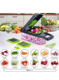 Vegetable Chopper, Pro Onion Chopper, 14 in 1Multifunctional Food Chopper, Kitchen Vegetable Slicer Dicer Cutter,Veggie Chopper With 8 Blades,Carrot Chopper With Container